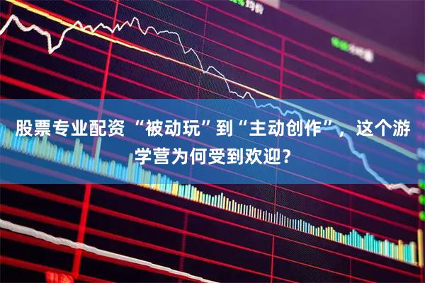 股票专业配资 “被动玩”到“主动创作”，这个游学营为何受到欢迎？